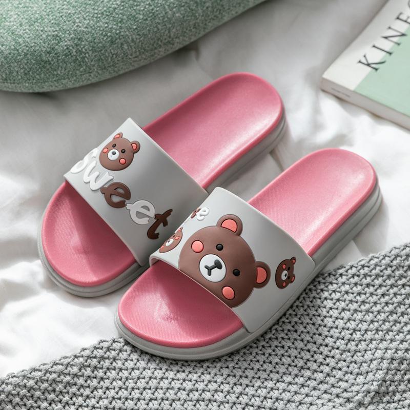 Summer Cartoon Slippers Women Wear Outdoor Bathroom Bath Home Ladies Indoor Cute Cool Slippers