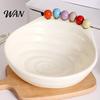 Kitchen Fruit Serving Set Bowl with 6 Colorful Forks Large Capacity Spiral Hygienic Bottom Fork Storage Hole for Snacks And Parties Dopamine Color