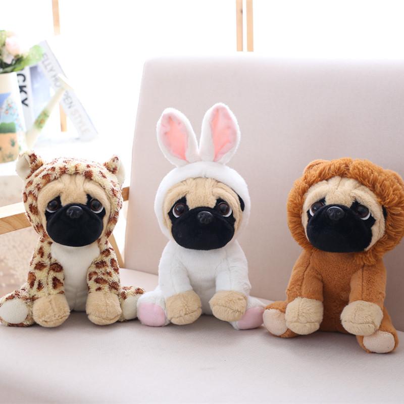 20 см мягкая игрушка имитация собак плюшевый шарпей мопс милый щенок игрушка для питомца плюшевая игрушка для животных дети дети B
