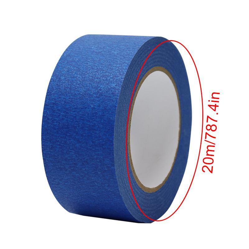2/6/10Roll Paint Tape Blue Multi-surface Construction Masking Easy Removal Security Wall Painting 20M/Roll Home