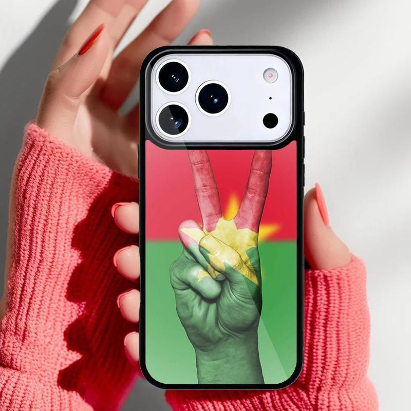 Чехол для телефона Флаг Буркина-Фасо для iPhone 17 16 15 14 13 Pro Max Задняя крышка для 12 11 Pro Coque
