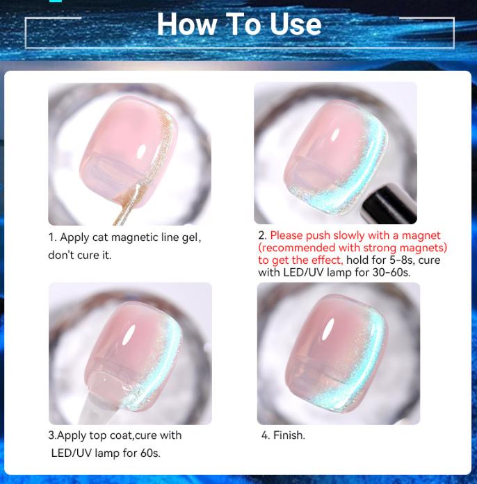 5 мл искрящийся кошачий глаз гель для ногтей искусство блестки блестящий эффект УФ гель-лак мерцающая пыль DIY декор ногтей