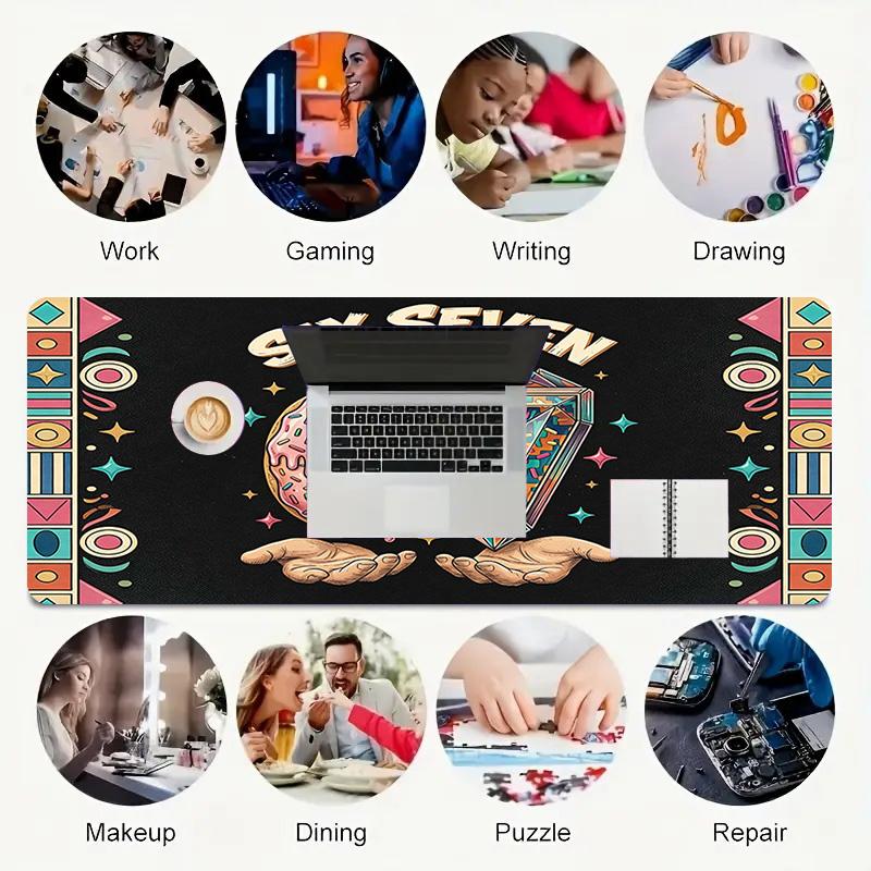 Six Seven Xl Gaming Mouse Pad Nonslip Rubber Base Stitched Edge Waterproof Desk Mat For Pc Laptop Gamer Office Computer Accessories C927571