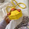 Women Duck Shape Bag Crossbody Female Soft PU Leather Shoulder Bag Girls Cute Cartoon Duck Handbags And Purses