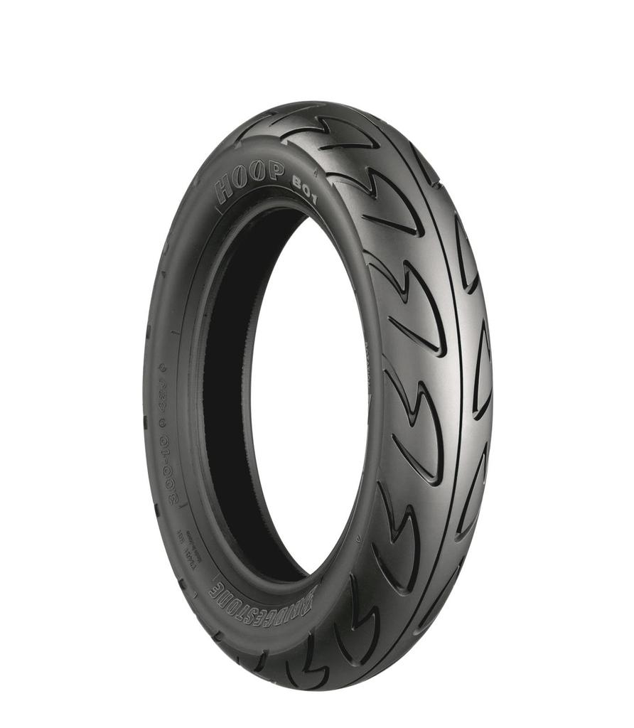 BRIDGESTONE HOOP1 Motorcycle Tire, Front and Rear, 90/90-10 50J, Tubeless (TL) SCS60020