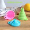 Silicone Folding Funnel Multifunctional Portable Mini Kitchen Retractable Oil Leak Household Liquid Dispenser Kitchen Utensils