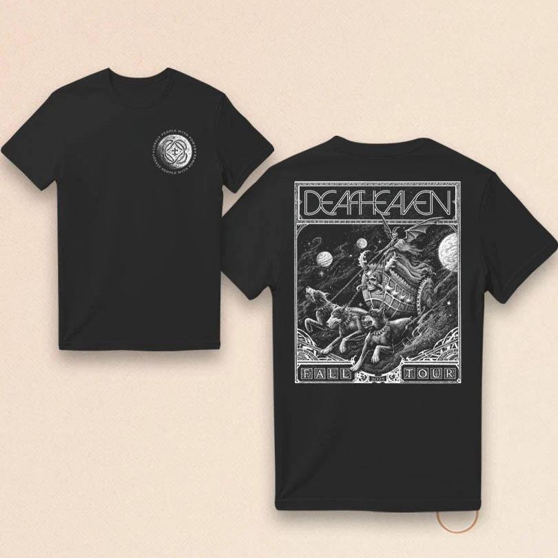 Deafheaven Осенний Тур 2025 ПОДАРОК ДЛЯ ФАНАТА ХЛОПКОВАЯ Футболка Размер S-5XL