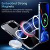 Роскошный беспроводной магнитный чехол для Apple Magsafe Case Iphone 11 12 13 15 14 Pro Max Mini 7 8 Plus Xr XsMax X прозрачные акриловые чехлы