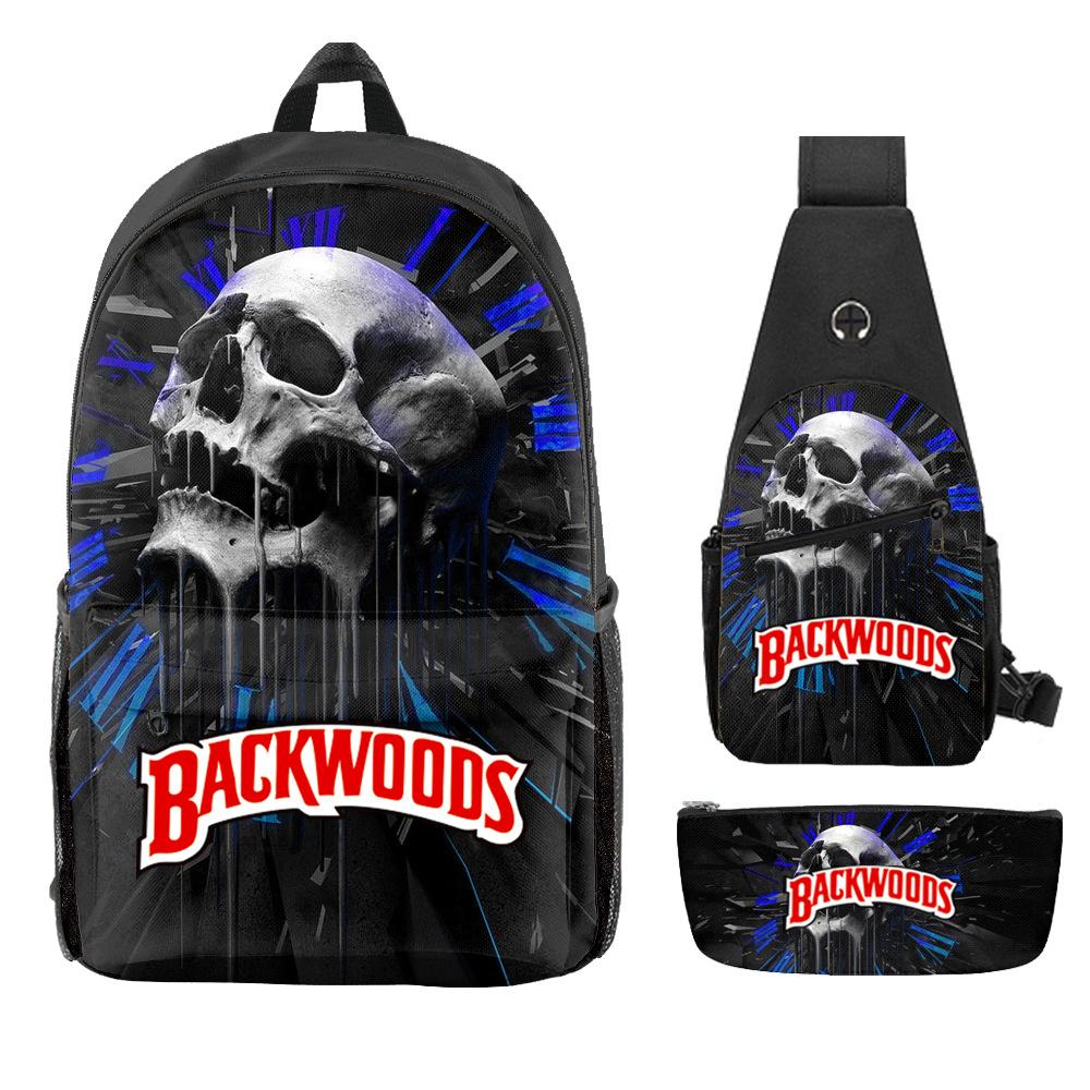 Школьный рюкзак для ученика Backwoods Рюкзак Сумка через плечо Школьная сумка Рюкзак большой емкости Водонепроницаемый рюкзак