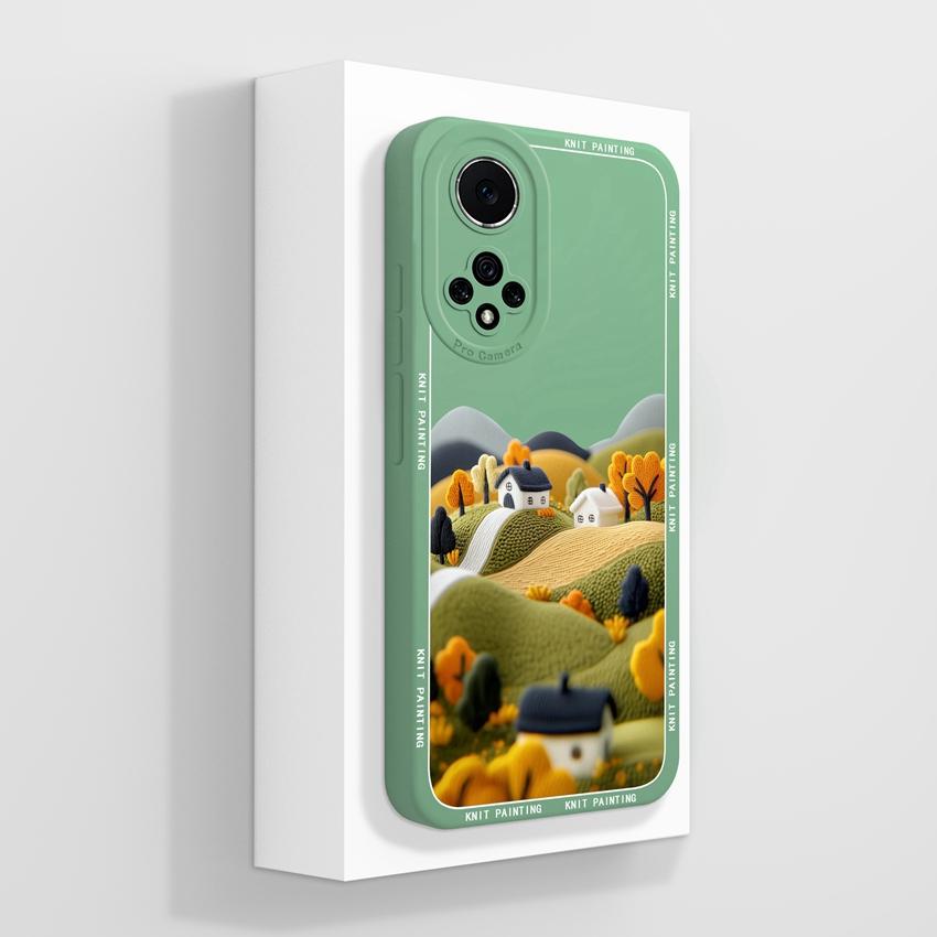 Для Huawei Nova 9 10 11 Pro Y60 Y72 Чехол для телефона Красивые акварельные цветочные узоры Жидкий силикон Защита от падений Премиальная защитная крышка Для Huawei Case