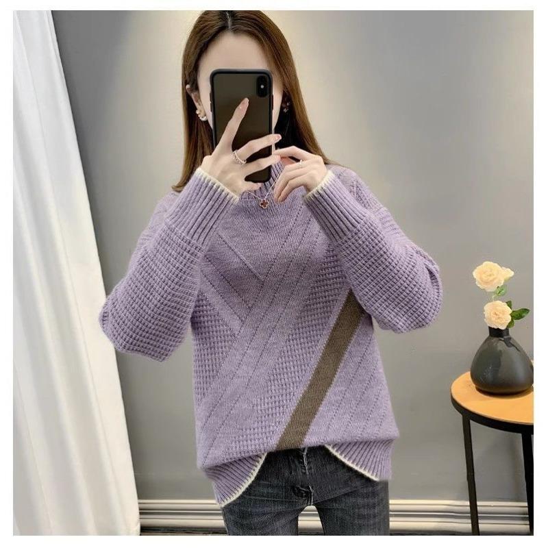 Женский шерстяной свитер Толстый Теплый Вязаный кардиган Свободного кроя Осень Зима Повседневная верхняя одежда