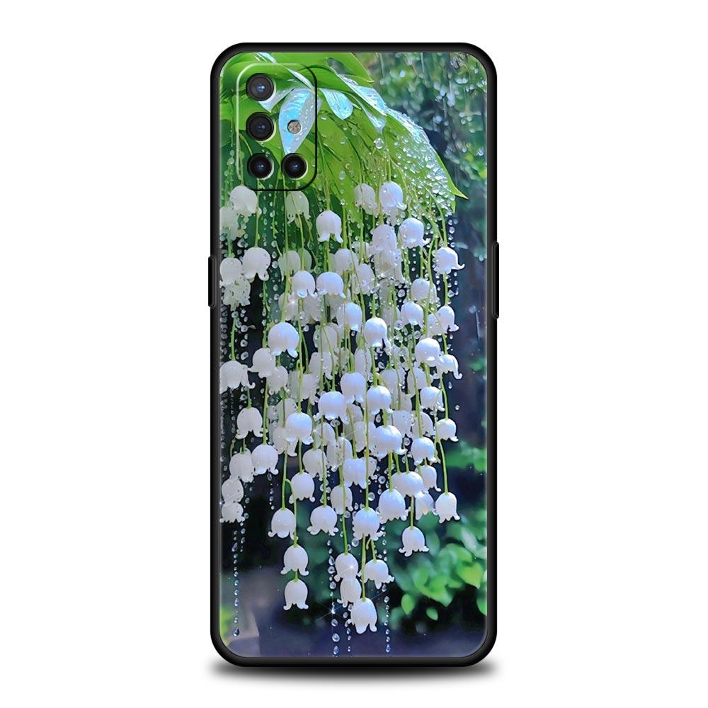 Прозрачный цветочный чехол для телефона Ландыш для Oneplus 13R 13 12R 11 10T 10R Nord N100 N200 N10 10 9 9R 9RT CE 3 2 Pro Мягкий ТПУ