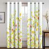 2 шт очаровательные шторы с цветочным принтом бабочки цветочные шторы для спальни гостиной кухни оконные шторы люверсы верхний кортин