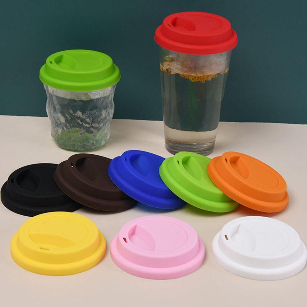 9cm Silicone Cup Lid Universal Fresh Cover Drinkware Accessories Coffee Mug Lids Milk Tea