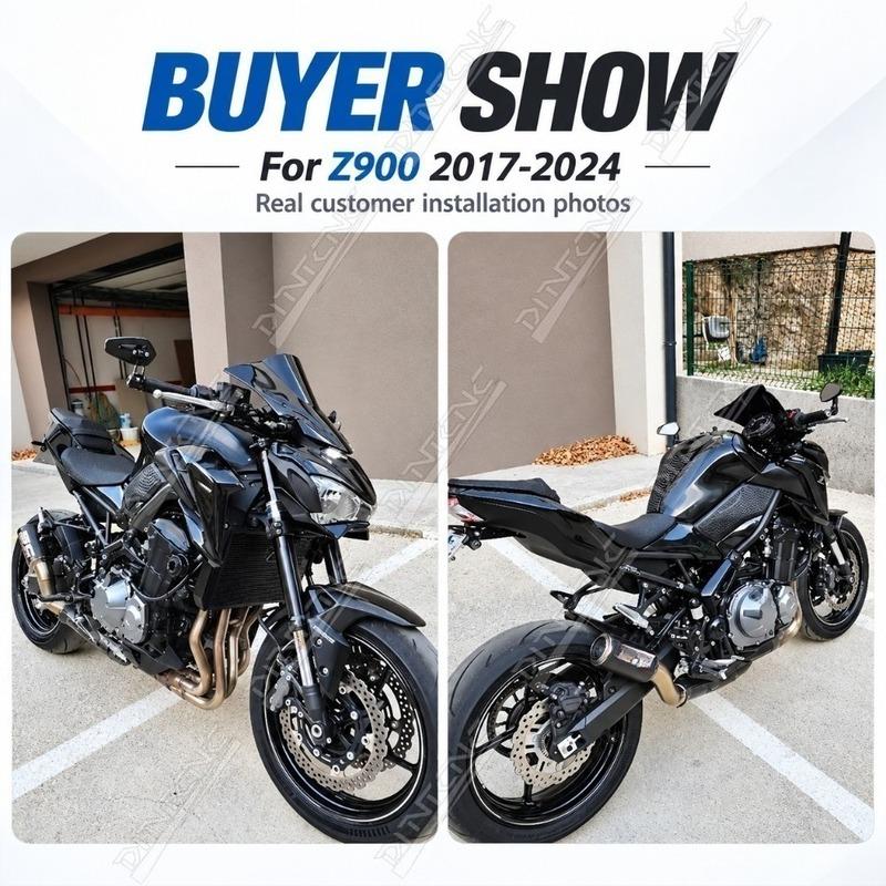 For KAWASAKI Z900 Z900SE Z400 2017-2024 Z1000 Handlebar End Mirror Left Right Side Rotation Motorcycle Accessories Z900RS Cafe