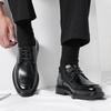 Черные классические мужские кожаные туфли Роскошный дизайн Повседневный стиль Работа или ежедневный бизнес-офис Вечеринка Наряд Жених Свадебная обувь