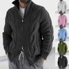 Autumn And Winter Men's Fashion Loose Cardigan Warm Lapel Hooded Jacket Sweater