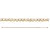 [R5809] - Gold Plated Bracelet 'Sissi' White Gold - 2 Mm (river)