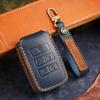 Leather Key Cover for Land Rover Sport, Velar, Evoque, Discovery, and Jaguar XEL