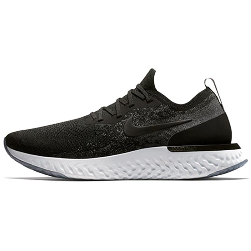 Nike Кроссовки Epic React Flyknit Черные Темно-серые AQ0067-001