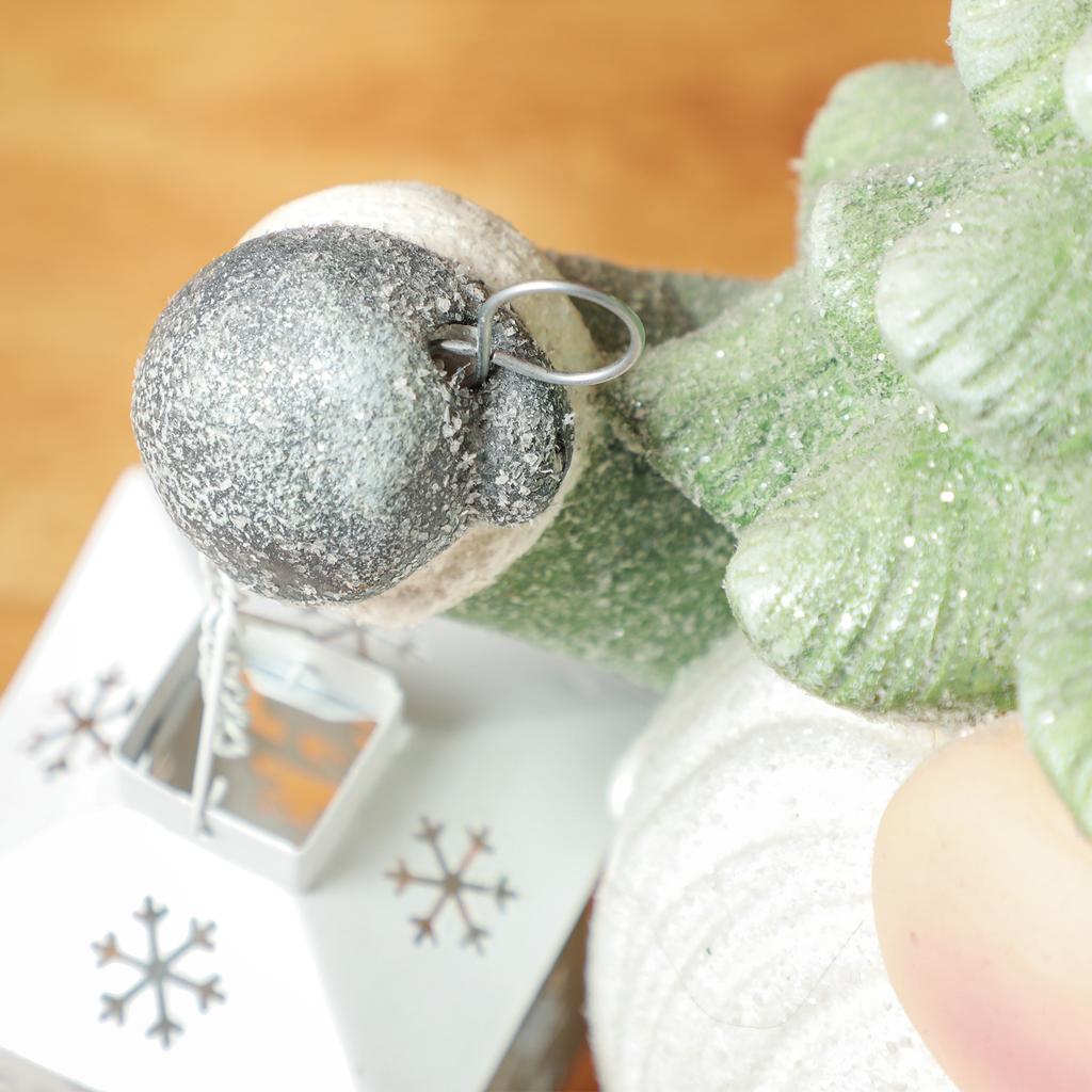 Christmas gnome with lantern, LED, battery-operated, weatherproof, 28x21x42 cm