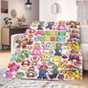 Mario Anime Print Blanket Warm  Comfortable Flannel Blanket Suitable for Bedrooms, Sofas, Beds, Chairs, Picnics, Travel