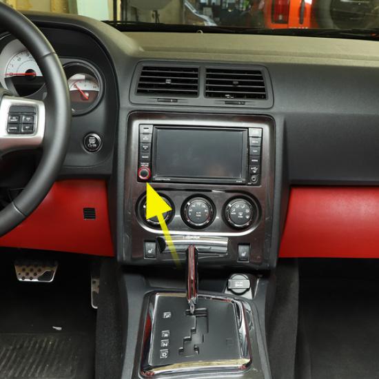 Center Console  GPS Navigation Switch Knob Cover Ring for Dodge Challenger 09-14