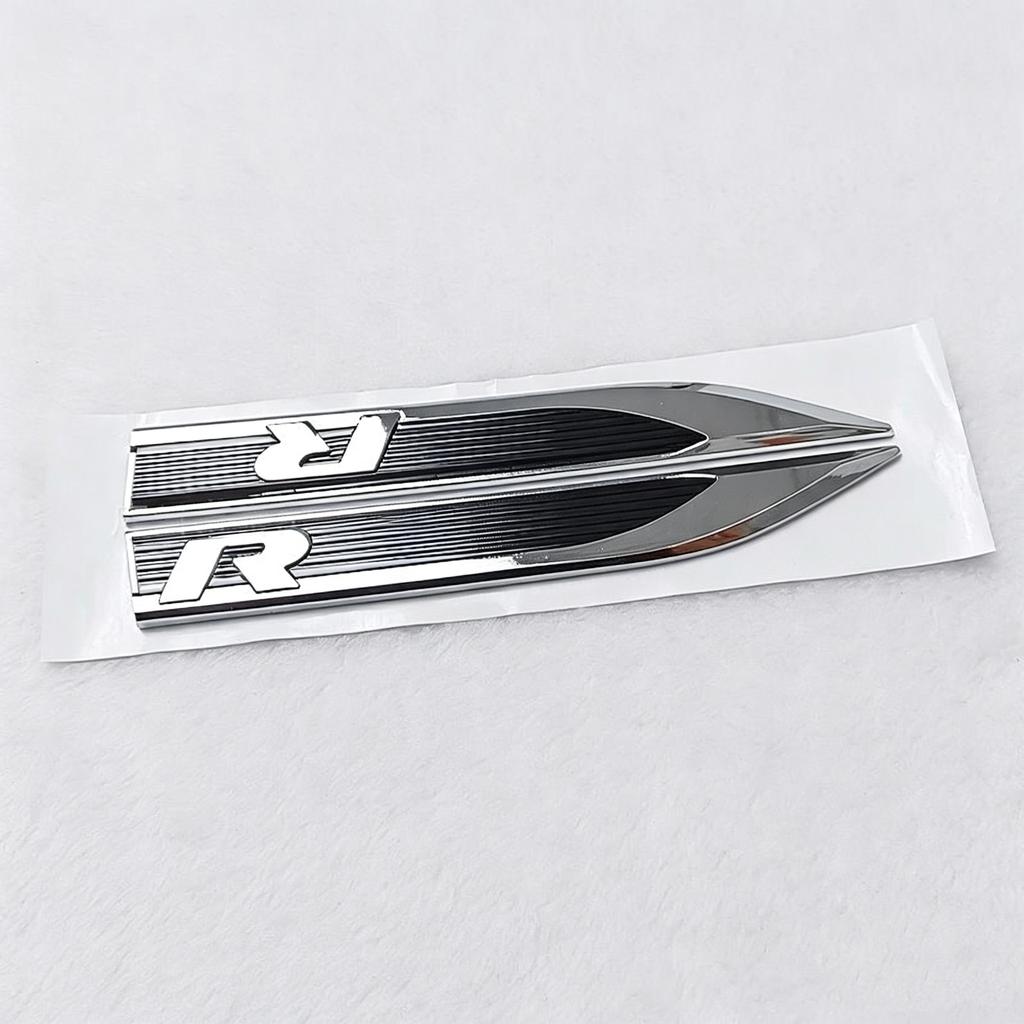 1 пара V W R/R line logo Значок-эмблема на крыло автомобиля Наклейка Аксессуары для стайлинга автомобиля