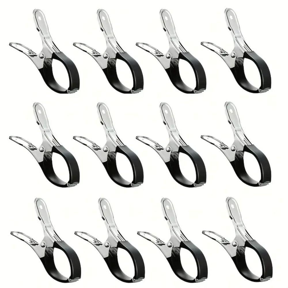 12Pcs Stainless Steel Hanger Pool Cover Clips Windproof Quilt Clip Clothes Pins  Above Ground Pools