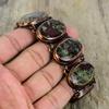 Браслет из драконовой яшмы, браслет из электроформованной меди, регулируемая цепочка, браслет ручной работы, медные украшения, браслет с драгоценным камнем, свадебные подарки