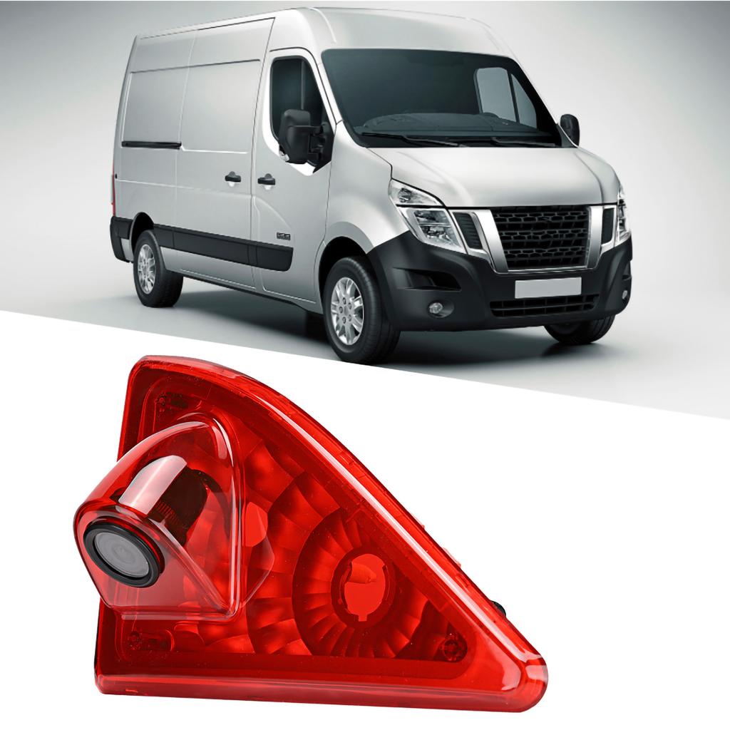 12V IP68 HD Monitor Rear View Reversing Brake Light Camera Fit for Master 10‑16