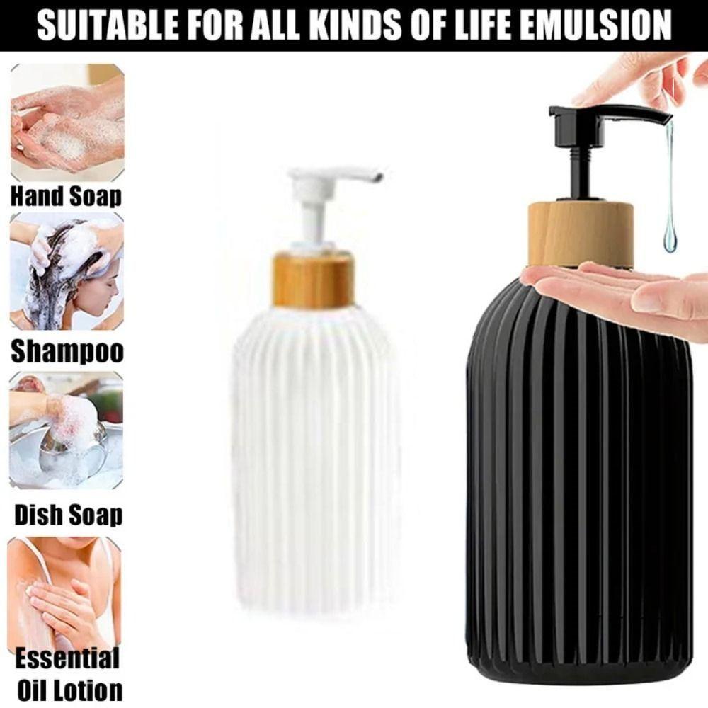 Refillable Liquid Soap Bottle with Pump Hand Soap Containers Strip Soap Dispenser Kitchen
