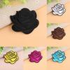 Rose Badge Iron On Patch Decoration Flower Hat Applique Accessory