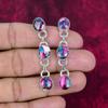Pink Spiny Copper Turquoise Earrings, Handmade Gemstone Earrings, 925 Solid Sterling Silver Earrings Antique Jewelry, For Engagement Gift