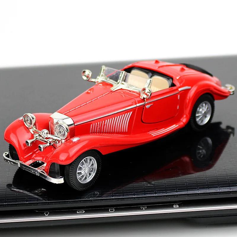 1/28 Alloy Vintage Car Retro 500K Car Model Static Collection Gift Cake Ornaments