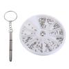 120 Pcs/Box Assorted Stainless Steel Glasses Screws Set With Small Screwdriver
