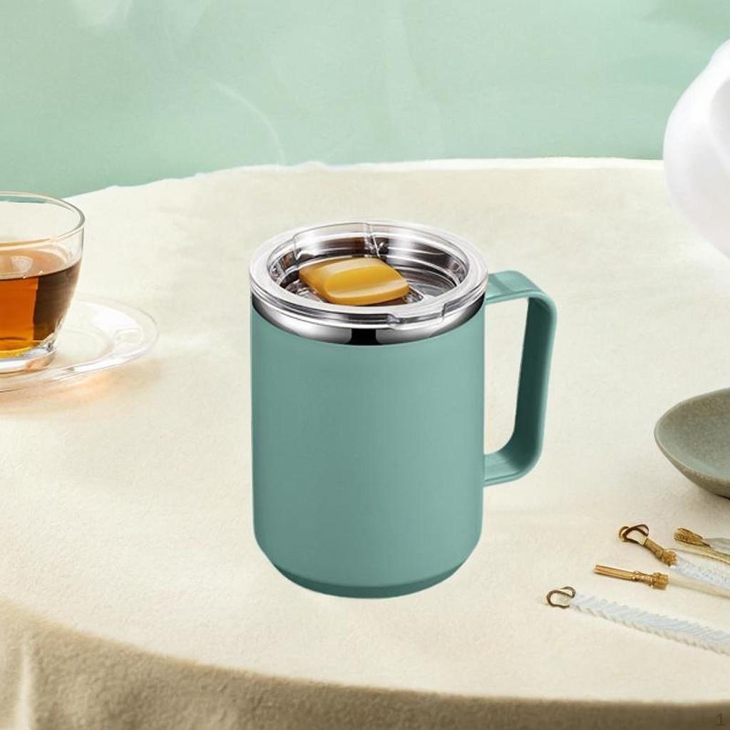 Кофейная кружка термос многоразовый двойной стенки герметичный с раздвижной крышкой для путешествий на вечеринку