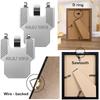 8/10/12/15/20/40Pcs Room Office Decor Tool Claw Drywall Picture Hanger Wall Hooks For Hanging Picture Mirror Photo Poster Kit