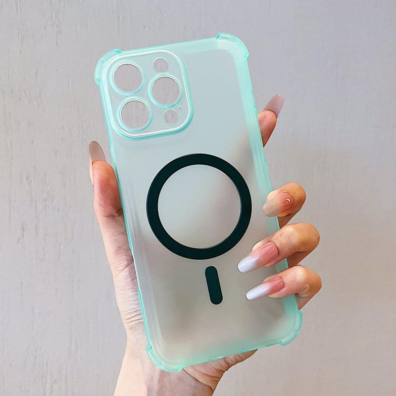 Shockproof Magnetic Wireless Charge Phone Case For iPhone 16E 16 15 14 Plus 13 Mini 12 11 Max Magsafe Protection Cover Bumper