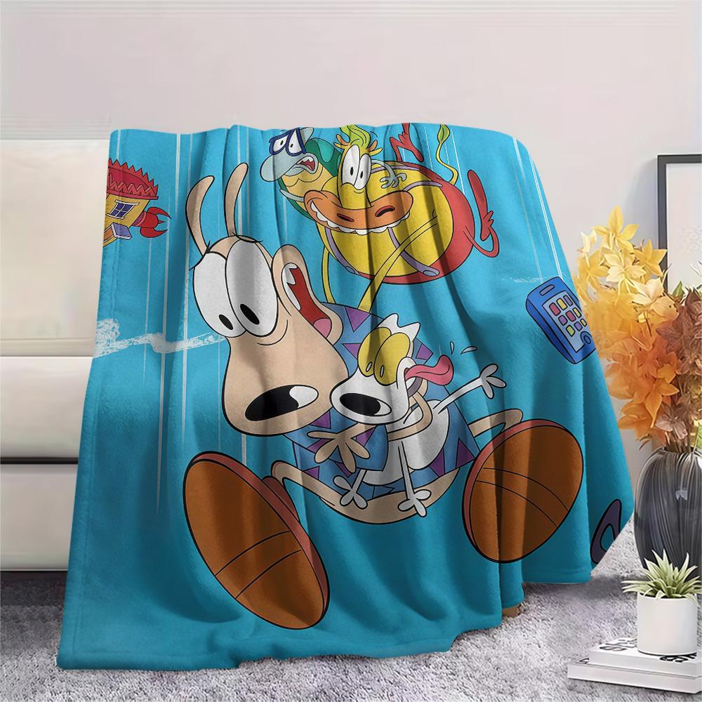 Rocko Flannel Blanket, High quality Comfortable for All Seasons, Home Decor, Warmth and Comfort