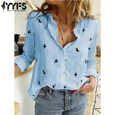 Женские модные повседневные весенне-осенние блузки и рубашки-поло с длинными рукавами и воротником-стойкой