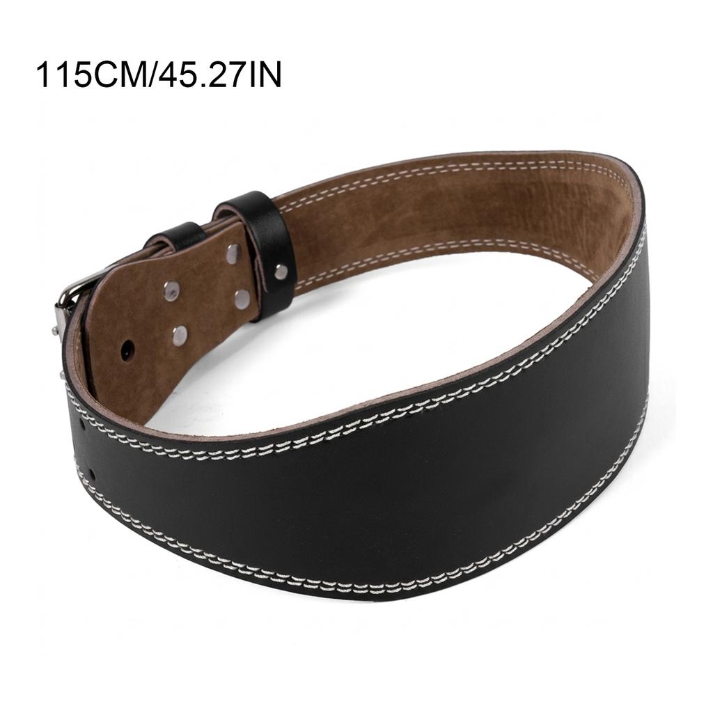 Leather Gym Fitness Buckle Weightlifting Belt Waist Belts for Squats Dumbbell Training Bodybuilding Lumbar Brace Protect