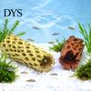 Пещера для аквариумных креветок, Искусственный ствол дерева-укрытие, Украшение-укрытие для аквариума с текстурой натурального дерева, Реалистичное для пряток и отдыха петушков