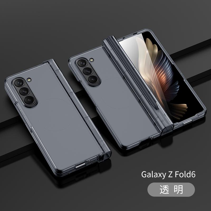 Пластиковый чехол-мембрана для телефона Samsung Galaxy Z Fold 6 5 4 3 Fold6 Fold5 Fold4 Fold3 с защитным чехлом для шарнира с гнездом для ручки