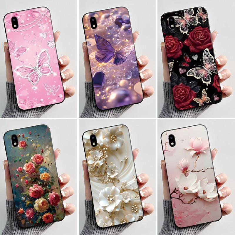 Case For ZTE Blade A3 2020 Phone Case Protective Soft Silicone Black Tpu Aesthetic Luxury Fashion Butterfly Flowers Back Cover