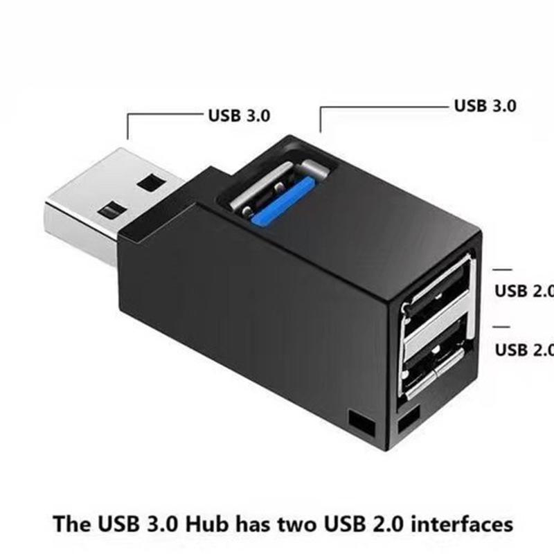 USB 3.0 концентратор-разветвитель: Порты "один к трем" для флешек, телефонов и зарядки компьютера