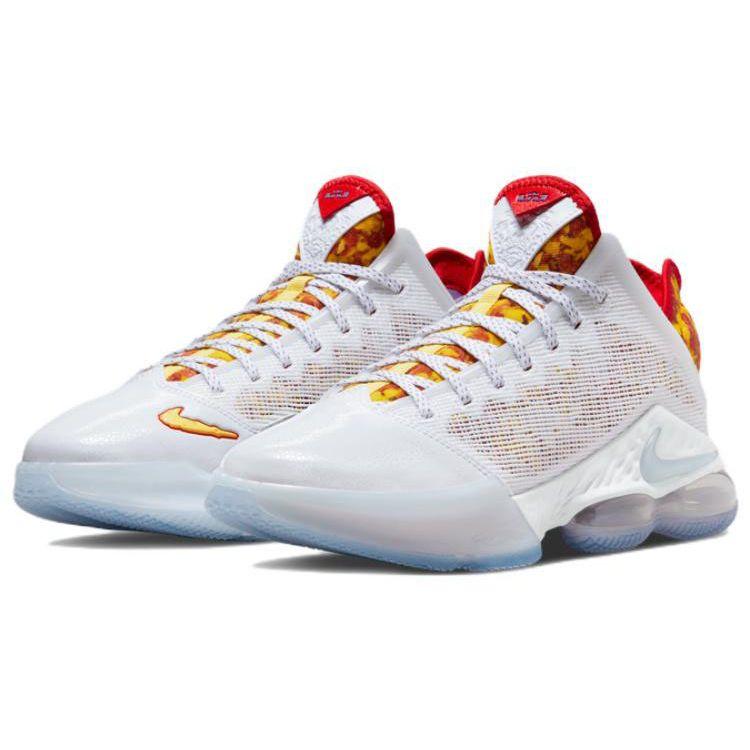 Flintstone x Nike LeBron 19 Low EP Magic Fruity Pebbles Мужские Кроссовки Белый Мультиколор DQ8343-100