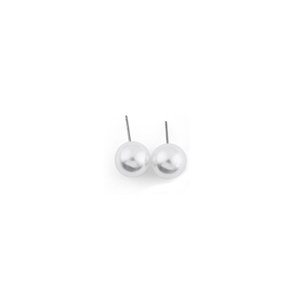 Round Shape Round Ball Earrings 4mm 5mm 6mm 8mm 10mm 12mm Ear Stud New Pearl Earrings Women