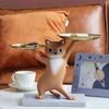 Танцующий Кот Анимация Смоляная Фигурка Креативный Мультяшный Песочный Скульптор Кот Украшение для Гостиной Новоселье