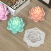 Силиконовые формы для свечей-лотосов DIY 3D форма бутона цветка Капли смолы лотоса Форма для поделок из гипса Инструмент для изготовления мыла ручной работы Домашний подарок